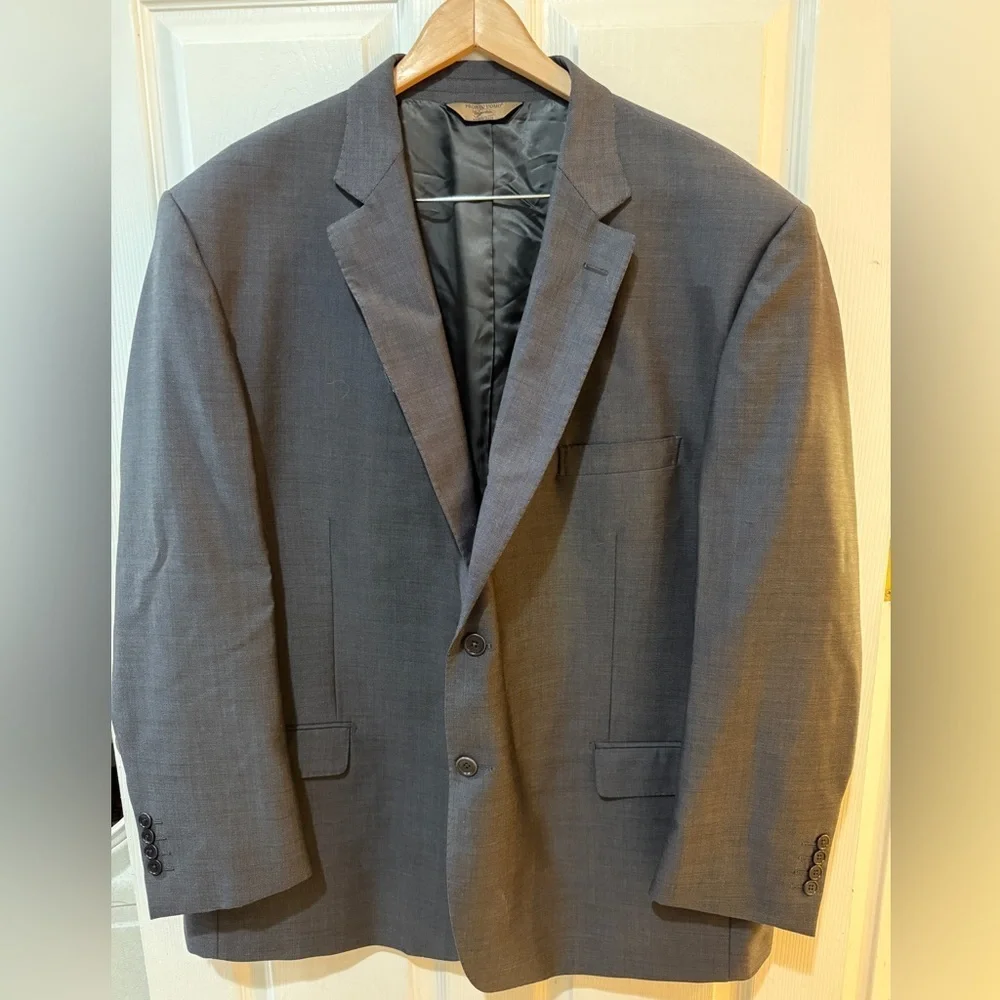 Pronto Uomo Gray Sport Coat with Notched Lapels 100% Wool Made in Italy